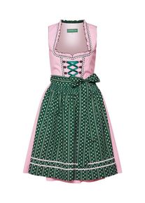 Country Line, Damen Dirndl, Dunkelgr&uuml;n / Rosa