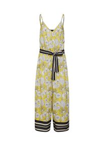 Object, Damen Jumpsuit, Gelb / Schwarz / Wei&szlig;
