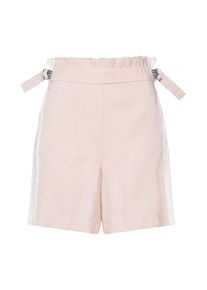 Vila, Damen Shorts 'SANI', Rosa / Wei&szlig;