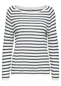 Selected Femme, Damen Strickpullover, Beige / Nachtblau