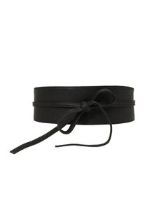 Pieces, Damen Tailleng&uuml;rtel, Schwarz
