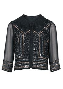 Heine, Damen Bolero, Schwarz