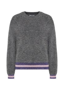 Pieces, Damen Pullover, Dunkelgrau