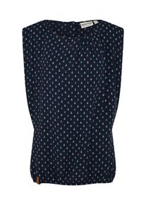 Naketano, Damen Shirt mit Raffung, Navy