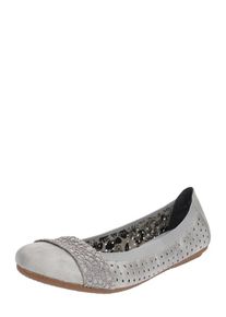 Rieker, Damen Ballerina, Hellgrau