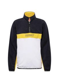 Iriedaily, Herren Sweatshirt 'GSE 2.0 Fleece Troyer', Navy / Gelb / Wei&szlig;