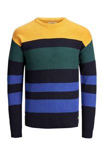 Jack & Jones JACK & JONES, Herren Pullover, Blau / Kobaltblau / Gelb / Dunkelgr&uuml;n