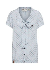 Naketano, Damen Shirt, Blau / Hellgrau / Rot