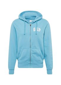 GAP, Herren Sweatjacke 'ORIG ARCH FZ HD', Hellblau / Wei&szlig;