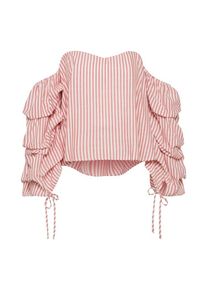 Bardot, Damen Bluse, Rot / Wei&szlig;