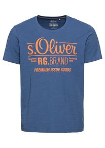 s.Oliver RED LABEL, Herren T-Shirt, Dunkelblau