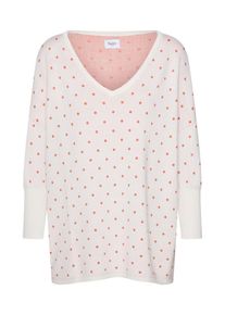 Saint Tropez, Damen Pullover, Creme / Lachs