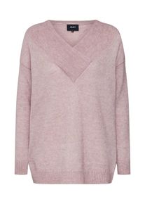 Object, Damen Pullover 'OBJNETE STORM L/S KNIT PULLOVER', Rosa