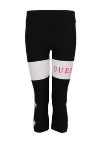 Guess, Damen Sportleggings 'PILATES LEGGINS 2/4', Schwarz / Wei&szlig;