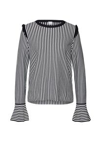 BOSS, Damen Pullover 'Idindy', Nachtblau / Offwhite