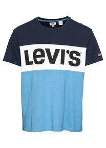 Levi's LEVI'S, Herren T-Shirt 'COLORBLOCKTEE', Hellblau / Dunkelblau / Wei&szlig;