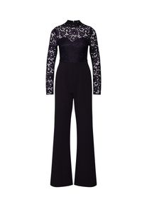 Missguided, Damen Overall 'Lace Top Long Sleeved Jumpsuit', Schwarz