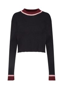 Native Youth, Damen Pullover 'THE PATRISSE KNIT', Rosa / Bordeaux / Schwarz