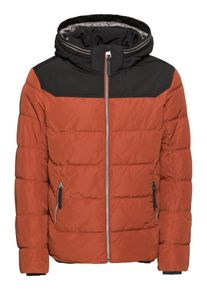 Tom Tailor, Herren Jacken, Dunkelorange / Schwarz