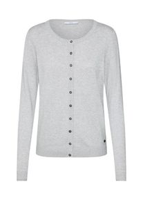 EDC by Esprit, Damen Strickjacke 'OCS BASIC Bttn Sweaters cardigan', Hellgrau