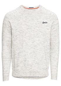 Superdry, Herren Pullover 'ORANGE LABEL COTTON CREW', Graumeliert