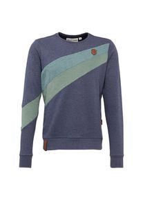 Naketano, Herren Sweatshirt 'Verdammte Order 66', Royalblau / Hellblau / Hellgr&uuml;n