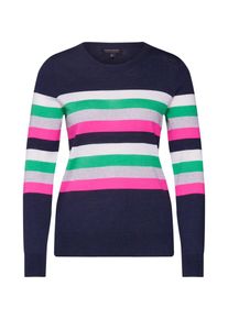 Banana Republic, Damen Pullover 'SP19 MERINO CREW ', Navy / Gr&uuml;n / Wei&szlig;