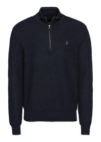Polo Ralph Lauren, Herren Troyer 'PIMA COTTON-LS TEXTURE HZ PP', Dunkelblau