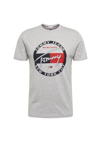 Tommy Hilfiger, Herren Shirt, Dunkelblau / Graumeliert / Rot