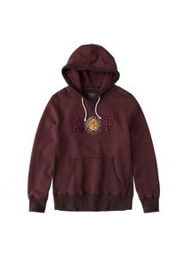 Abercrombie & Fitch Abercrombie & Fitch, Herren Sweatshirt 'HERITAGE LOGO POPOVER 3CC', Burgunder