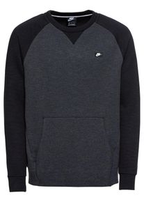 Nike Sportswear, Herren Sweatshirt 'M Nsw Optic Crw', Basaltgrau / Schwarz