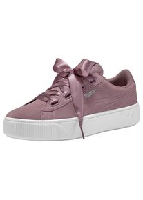 Puma, Damen Sneaker 'Vikky Stacked Ribbo', Helllila / Wei&szlig;