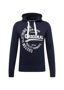 Tom Tailor Denim, Herren Sweatshirt, Navy / Wei&szlig;