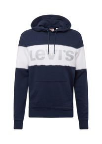 Levi's LEVI'S, Herren Sweatshirt 'REFLECTIVECBHOODIE', Dunkelblau / Silber / Wei&szlig;
