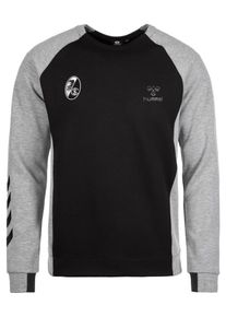 Hummel, Herren Sweatshirt 'SC Freiburg HMLGUY', Grau / Schwarz