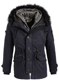 Khujo, Herren Mantel BIRD, Blau