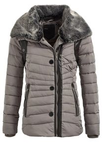 Khujo, Damen Jacke 'FANCI', Dunkelbraun / Greige