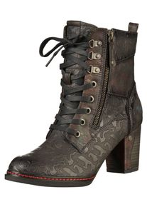 Mustang, Damen Stiefelette, Navy / Braun / Rot