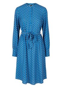Y.A.S, Damen Hemd, Royalblau / Wei&szlig;