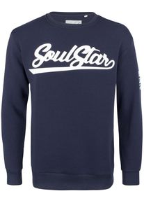 Soulstar, Herren Pullover, Marine / Wei&szlig;