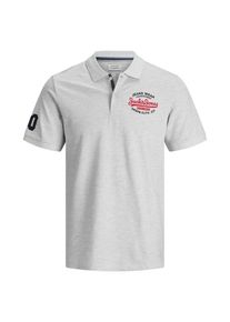 Jack & Jones JACK & JONES, Herren Poloshirt, Navy / Feuerrot / Wei&szlig;meliert
