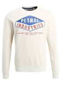 PETROL INDUSTRIES, Herren Sweatshirt, Perlwei&szlig;