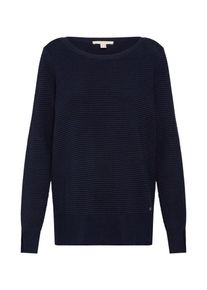 Esprit, Damen Pullover 'Sweater ottoman', Navy
