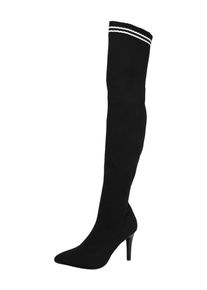 Buffalo, Damen Stiefel 'LEMON DROP', Schwarz / Wei&szlig;