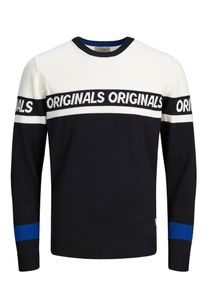Jack & Jones JACK & JONES, Herren Pullover, Blau / Schwarz / Wei&szlig;