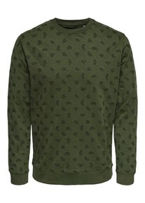 Only & Sons Only & Sons, Herren Sweatshirt, Khaki / Schwarz