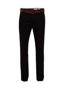Review, Herren Chino 'STR BELT', Schwarz