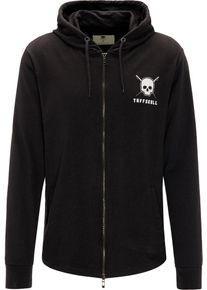 TUFFSKULL, Herren Sweatjacke, Schwarz / Wei&szlig;