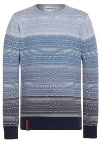 Naketano, Herren Strickpullover, Blau / Rauchblau / Wei&szlig;