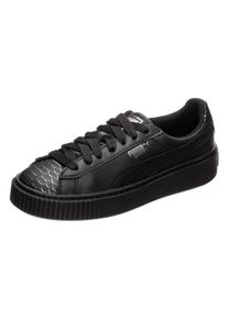 Puma, Damen Sneaker 'Basket Platform Ocean', Schwarz